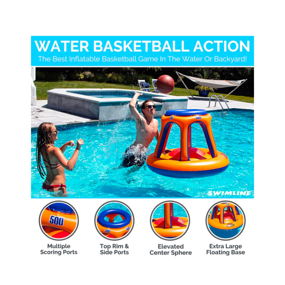 Inflatable Pool Basketball Hoop - Picture 3 of 7